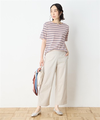 DECOY 【冷感】【UVカット】ひやさらコットンプレミアムマルチボーダーＴシャツ_subthumb_10