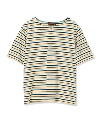 DECOY 【冷感】【UVカット】ひやさらコットンプレミアムマルチボーダーＴシャツ_subthumb_18