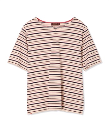 DECOY 【冷感】【UVカット】ひやさらコットンプレミアムマルチボーダーＴシャツ_subthumb_26