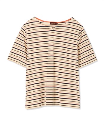 DECOY 【冷感】【UVカット】ひやさらコットンプレミアムマルチボーダーＴシャツ_subthumb_27