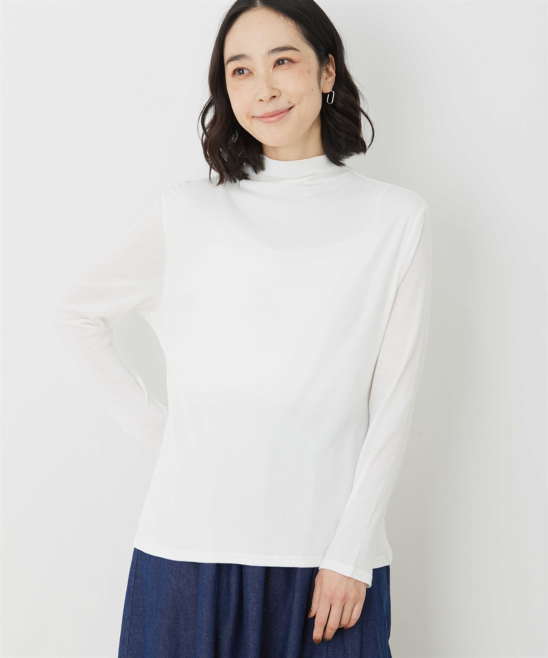 DECOY コットンガーゼハイネック_sub_3