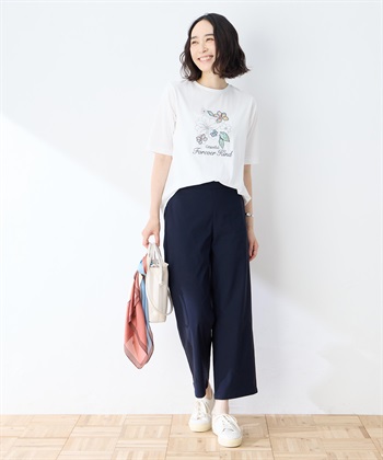 DECOY 【冷感】【UVカット】ひやさらコットン　プリント＆刺繍Tシャツ_subthumb_10