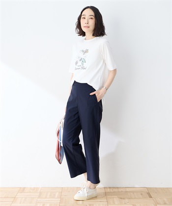 DECOY 【冷感】【UVカット】ひやさらコットン　プリント＆刺繍Tシャツ_subthumb_11