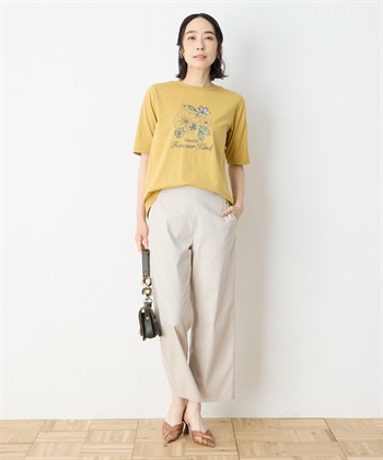 DECOY 【冷感】【UVカット】ひやさらコットン　プリント＆刺繍Tシャツ_subthumb_13