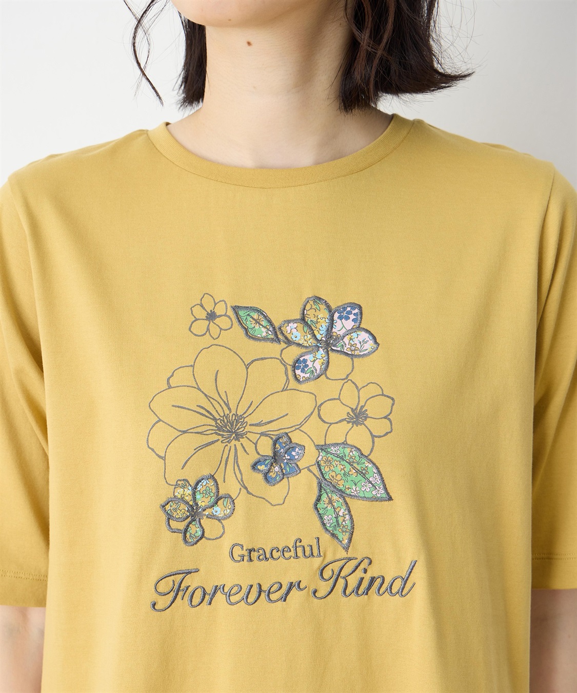 DECOY 【冷感】【UVカット】ひやさらコットン　プリント＆刺繍Tシャツ_sub_17