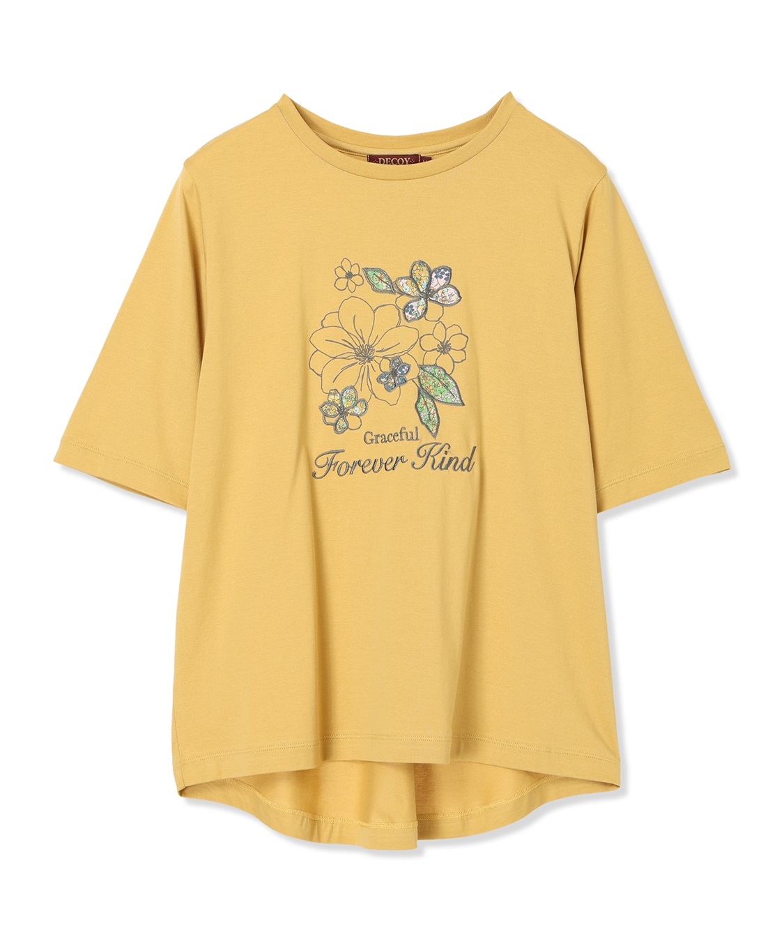 DECOY 【冷感】【UVカット】ひやさらコットン　プリント＆刺繍Tシャツ_sub_18