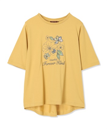 DECOY 【冷感】【UVカット】ひやさらコットン　プリント＆刺繍Tシャツ_subthumb_18
