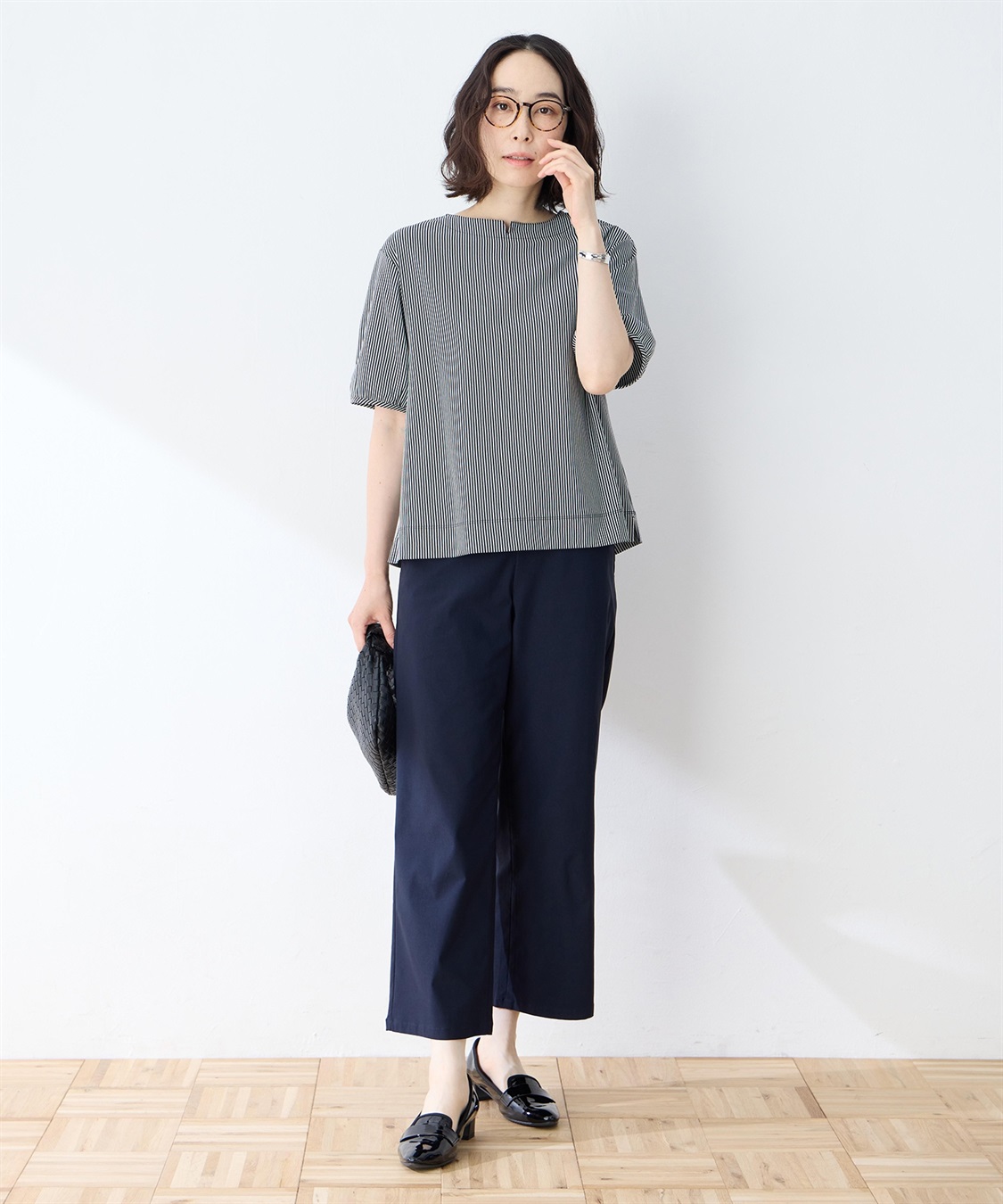 DECOY トリコットストライププルオーバー_sub_5