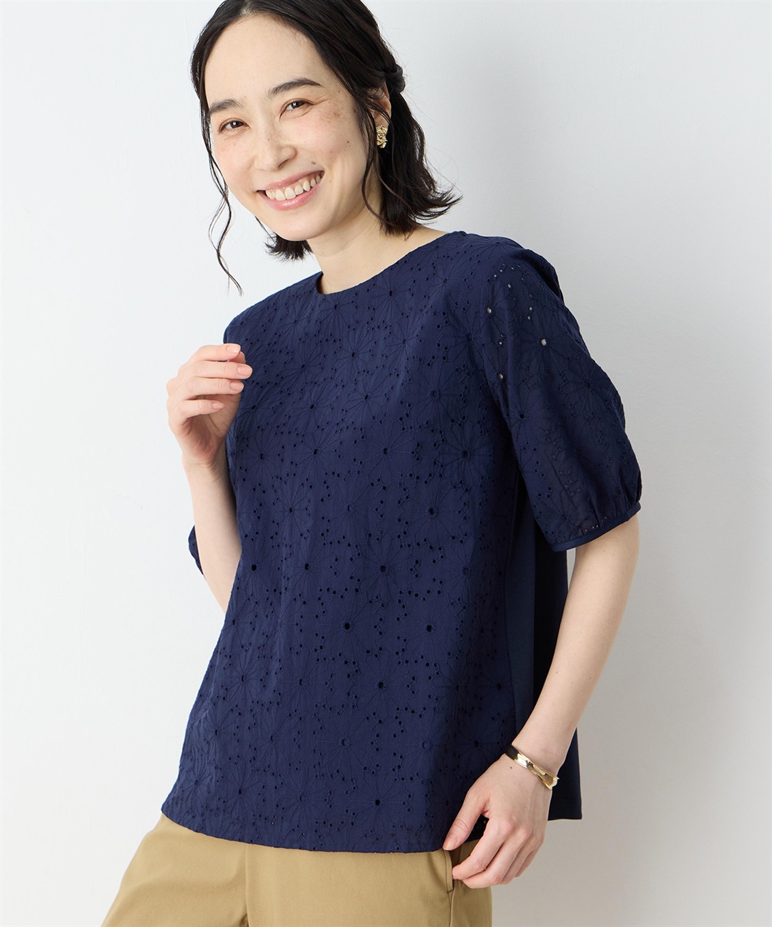 DECOY ひやさら刺繍切替プルオーバー_sub_1