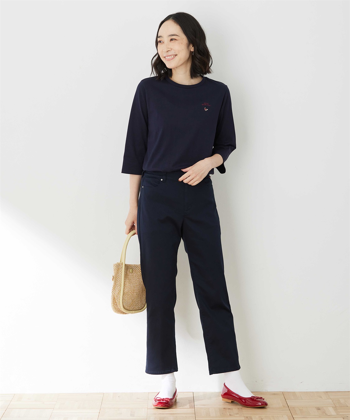 DECOY 刺しゅう七分袖プルオーバー_sub_4