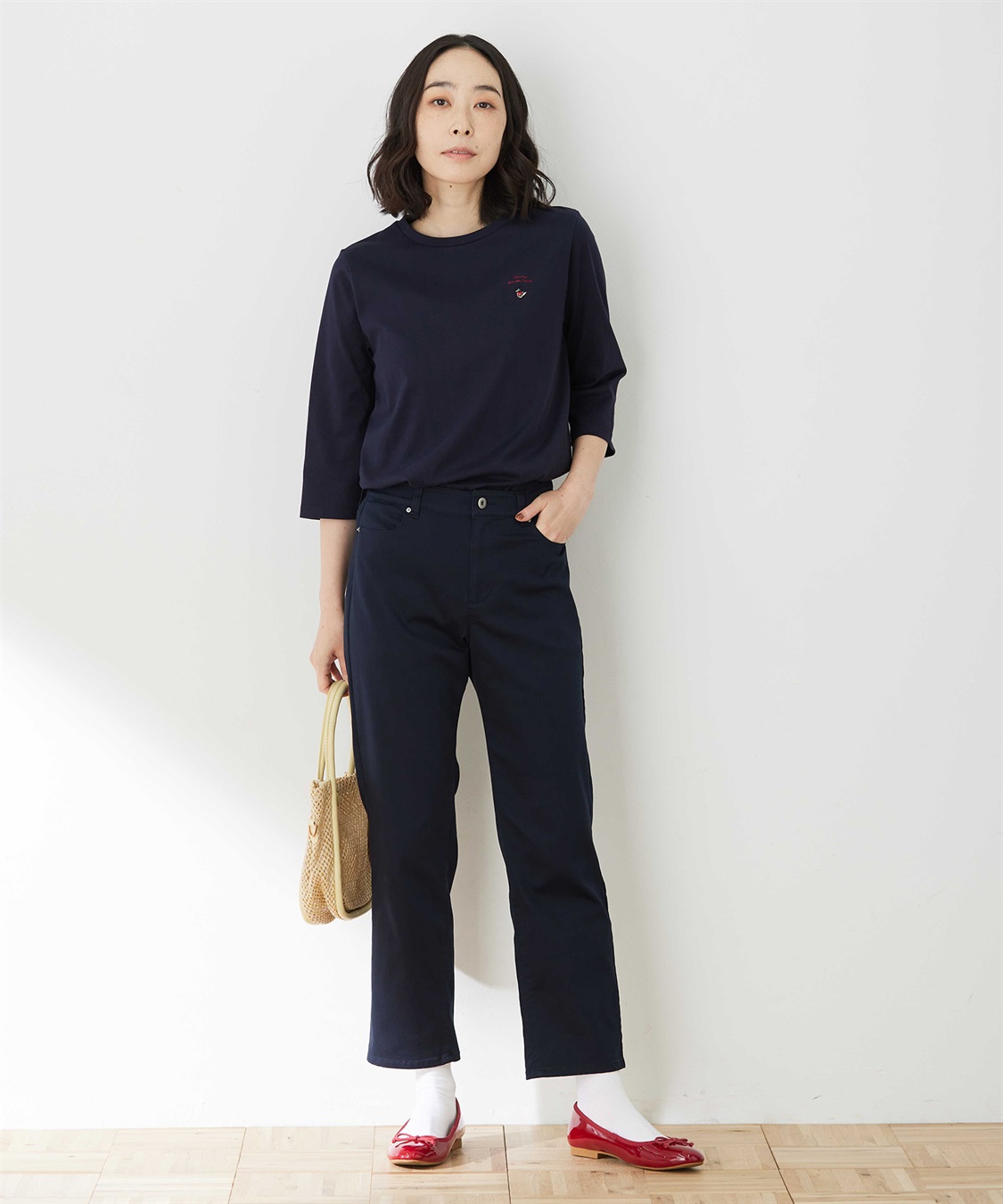 DECOY 刺しゅう七分袖プルオーバー_sub_5