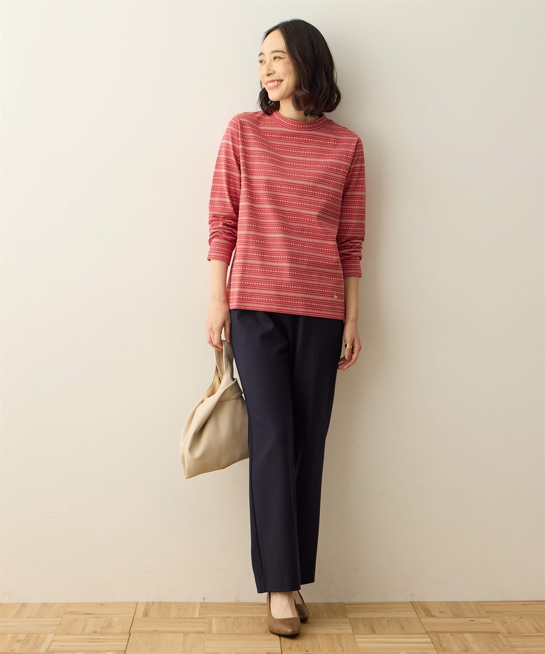 DECOY ジャガードボーダーハイネックプルオーバー_sub_9