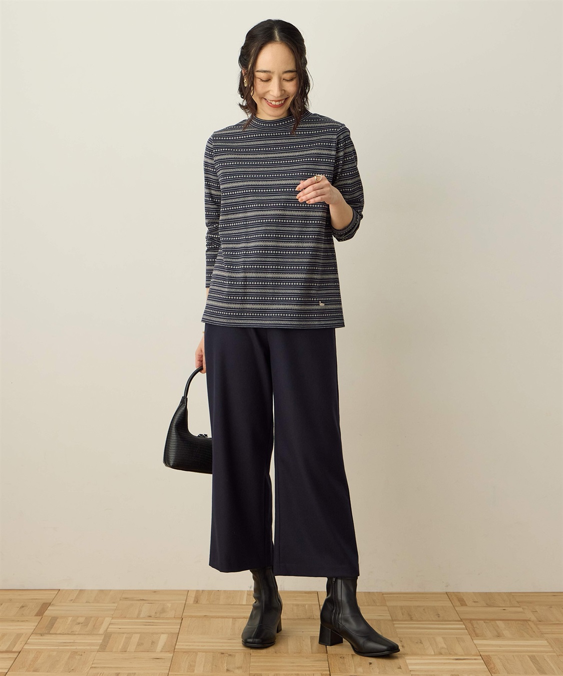 DECOY ジャガードボーダーハイネックプルオーバー_sub_13