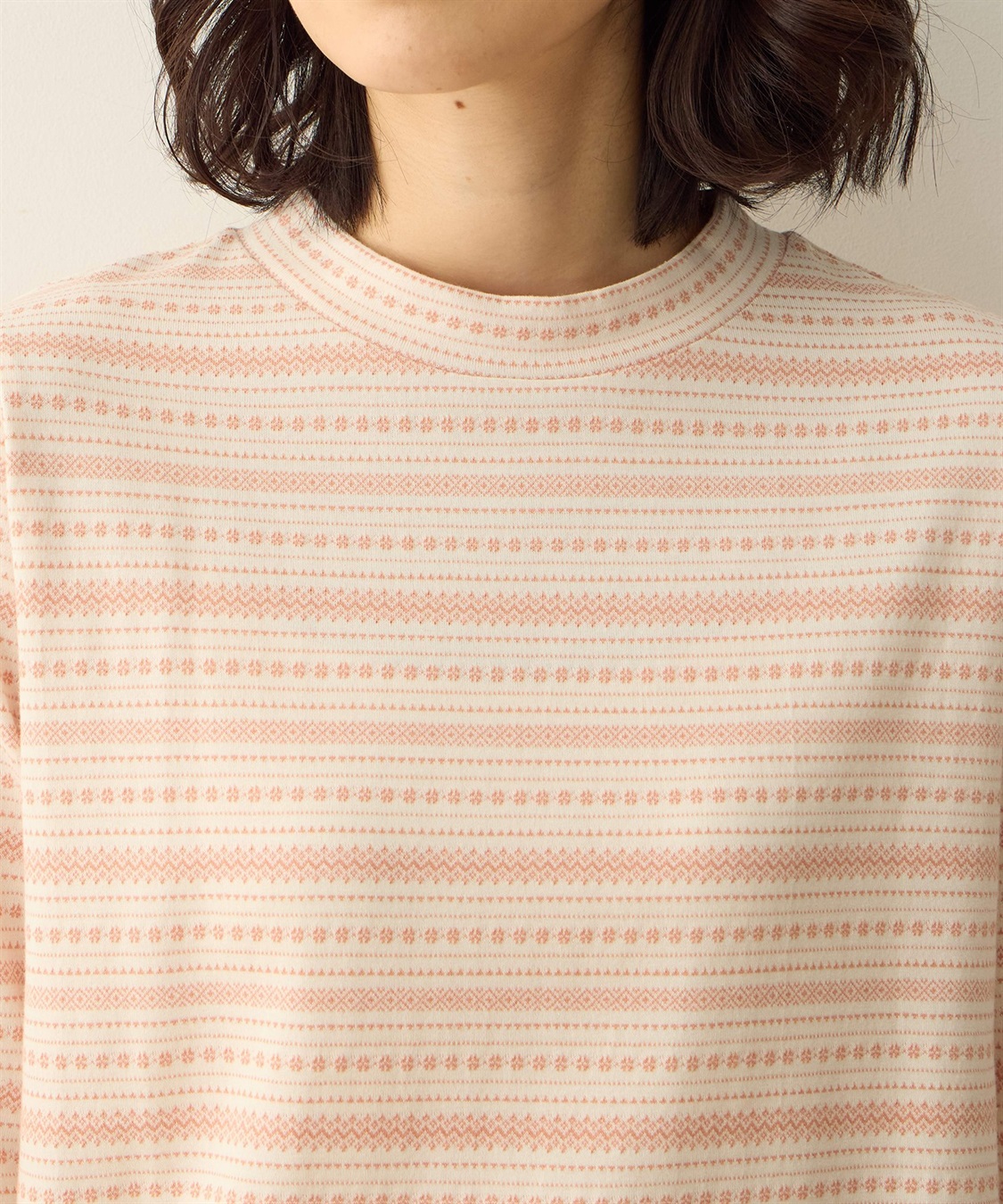 DECOY ジャガードボーダーハイネックプルオーバー_sub_16