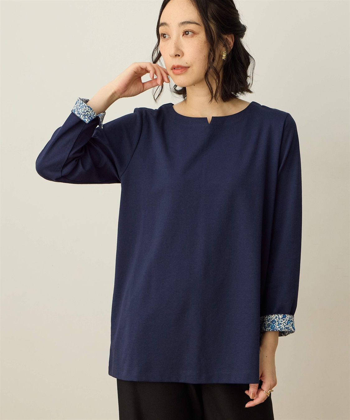 DECOY リバティプリントチュニックプルオーバー_sub_3