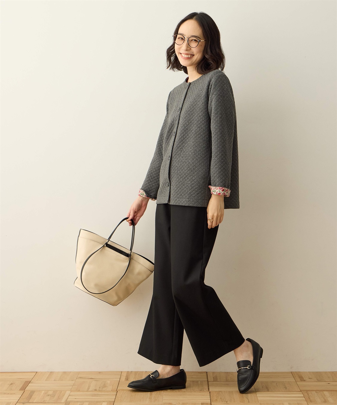 DECOY リバティプリントキルトカーディガン_sub_9