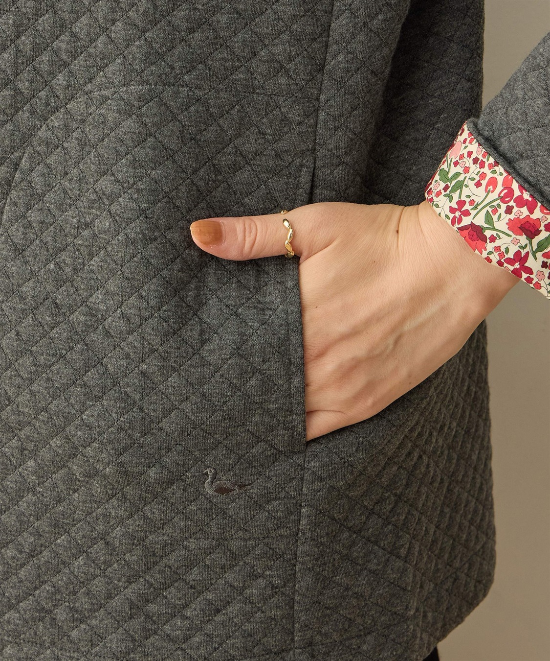 DECOY リバティプリントキルトカーディガン_sub_12