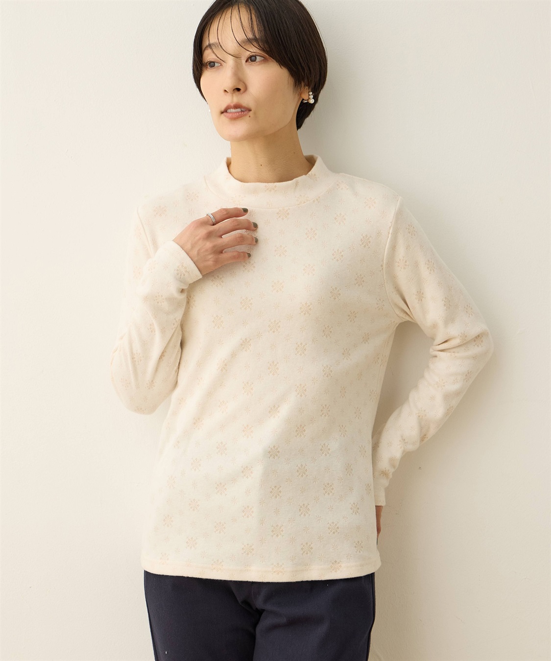 DECOY シアバターハイネックプルオーバー_sub_4