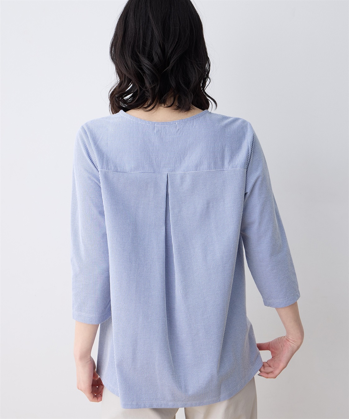 DECOY ストライプジャガードプルオーバー_sub_2