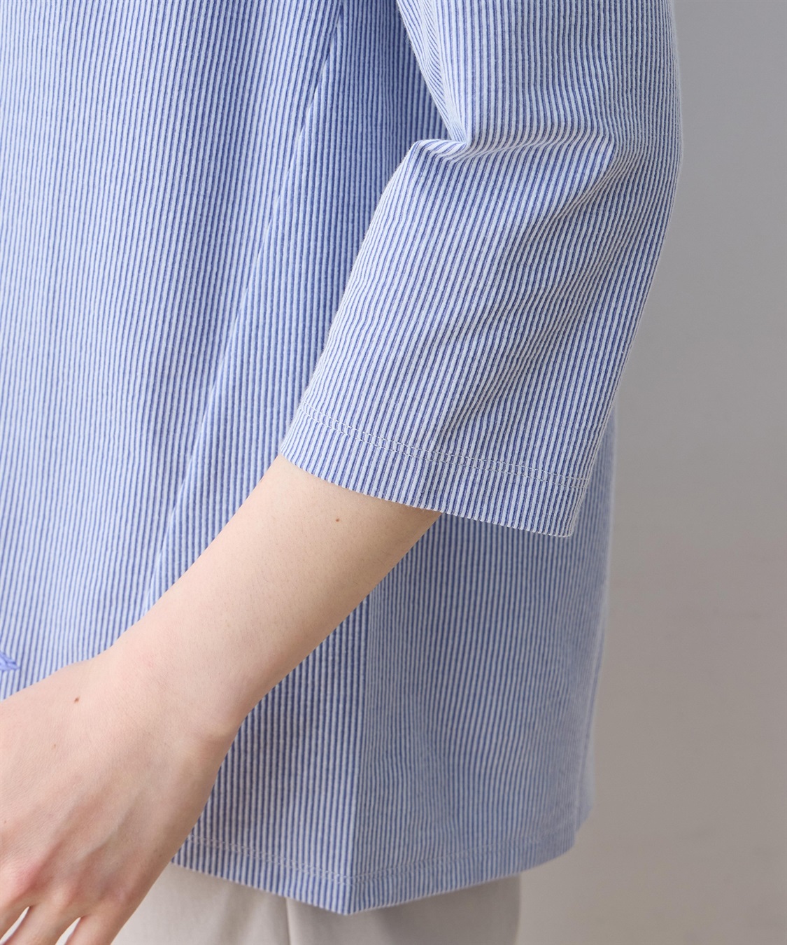 DECOY ストライプジャガードプルオーバー_sub_12