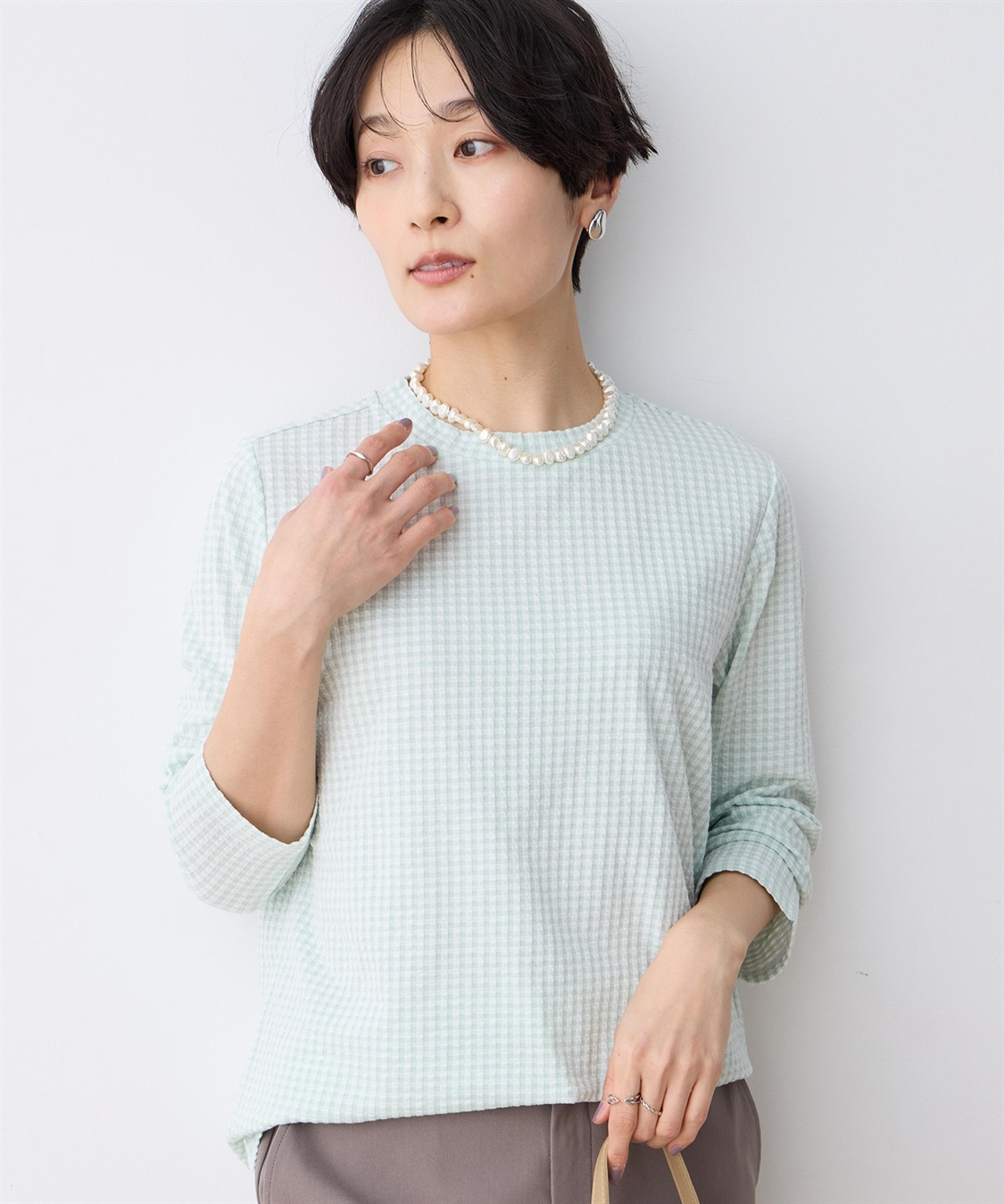 DECOY サッカーギンガムプルオーバー_sub_5