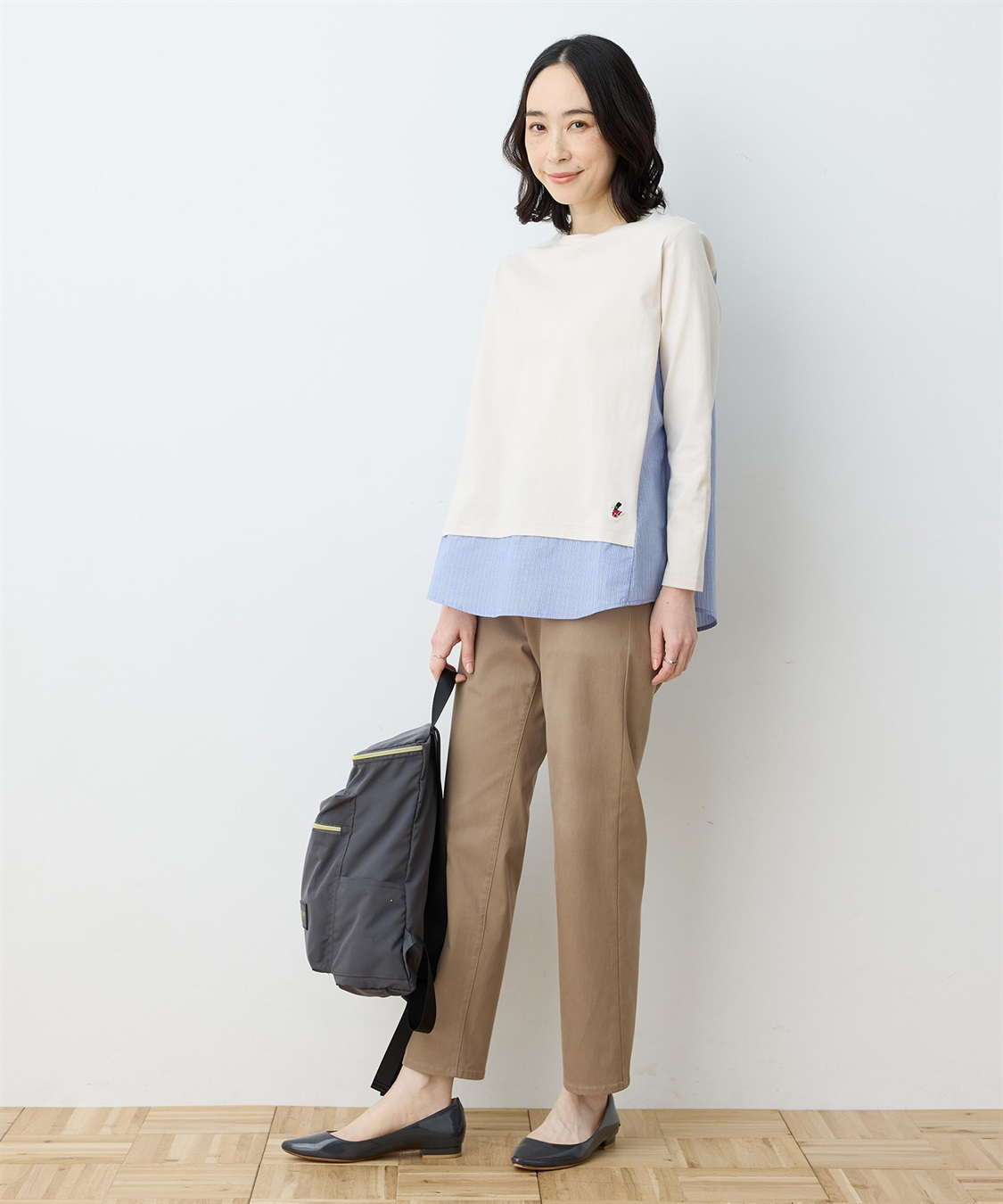 DECOY 【chiyoさんコラボ】ロンドンマーチストライプドッキングプルオーバー【オーガニックコットンブレンド】_sub_6