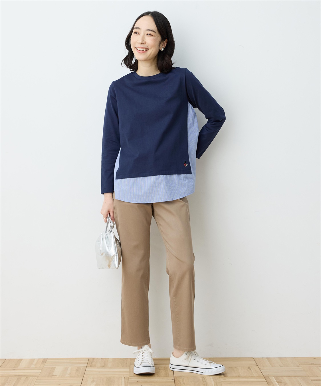 DECOY 【chiyoさんコラボ】ロンドンマーチストライプドッキングプルオーバー【オーガニックコットンブレンド】_sub_8