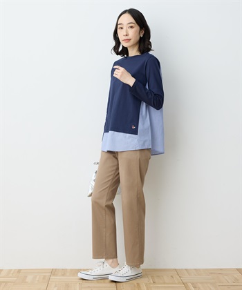 DECOY 【chiyoさんコラボ】ロンドンマーチストライプドッキングプルオーバー【オーガニックコットンブレンド】_subthumb_9