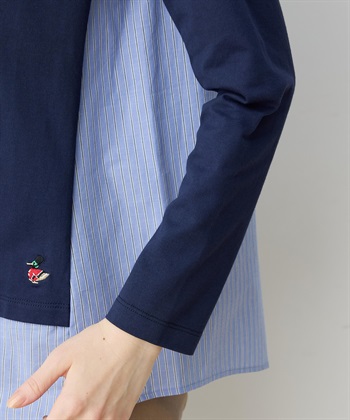 DECOY 【chiyoさんコラボ】ロンドンマーチストライプドッキングプルオーバー【オーガニックコットンブレンド】_subthumb_11