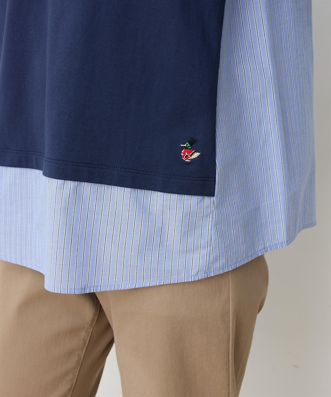 DECOY 【chiyoさんコラボ】ロンドンマーチストライプドッキングプルオーバー【オーガニックコットンブレンド】_sub_12