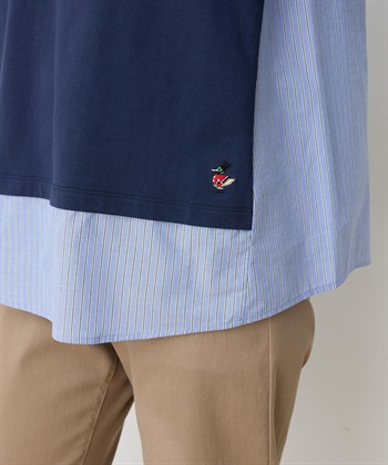 DECOY 【chiyoさんコラボ】ロンドンマーチストライプドッキングプルオーバー【オーガニックコットンブレンド】_subthumb_12