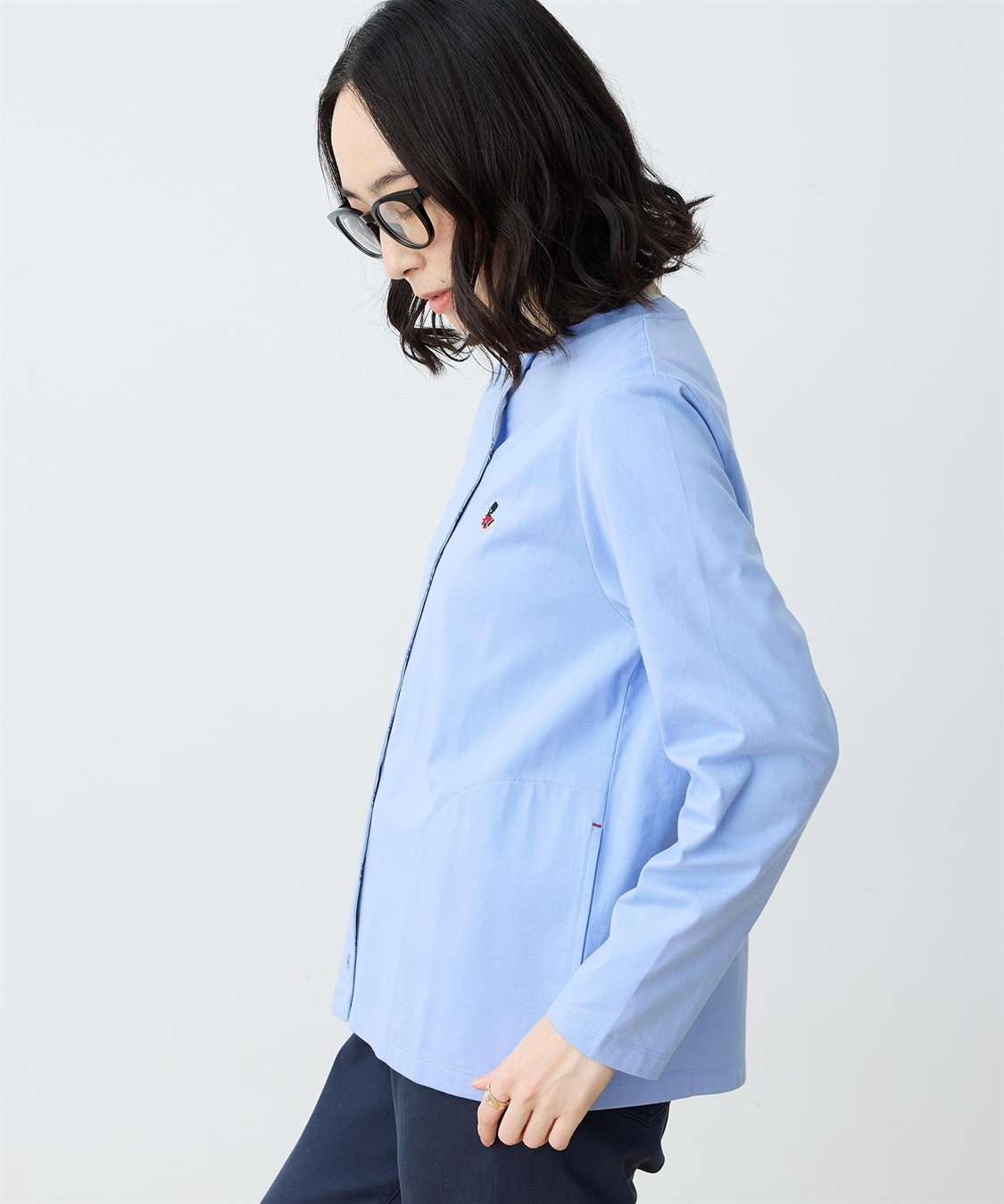 DECOY 【chiyoさんコラボ】ロンドンマーチカットクルーカーディガン【オーガニックコットンブレンド】_sub_2