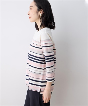 DECOY パネルボーダーＴシャツ【オーガニックコットンブレンド】_subthumb_2