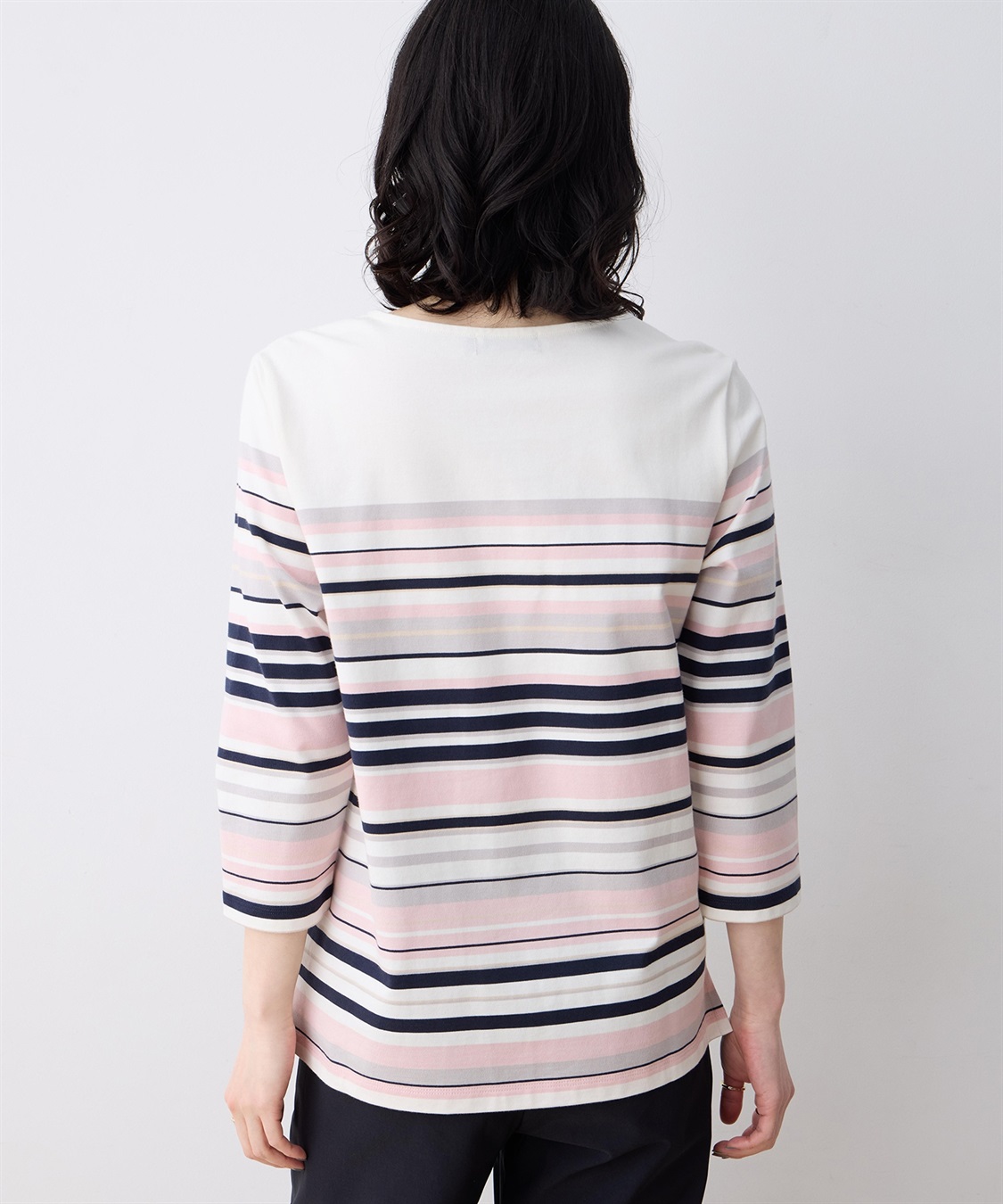 DECOY パネルボーダーＴシャツ【オーガニックコットンブレンド】_sub_3