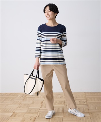 DECOY パネルボーダーＴシャツ【オーガニックコットンブレンド】_subthumb_6