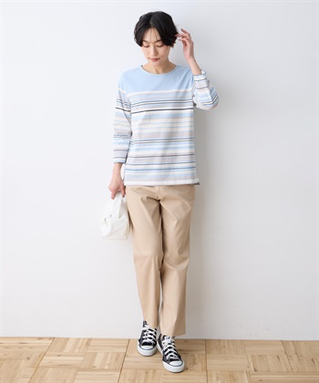 DECOY パネルボーダーＴシャツ【オーガニックコットンブレンド】_subthumb_9