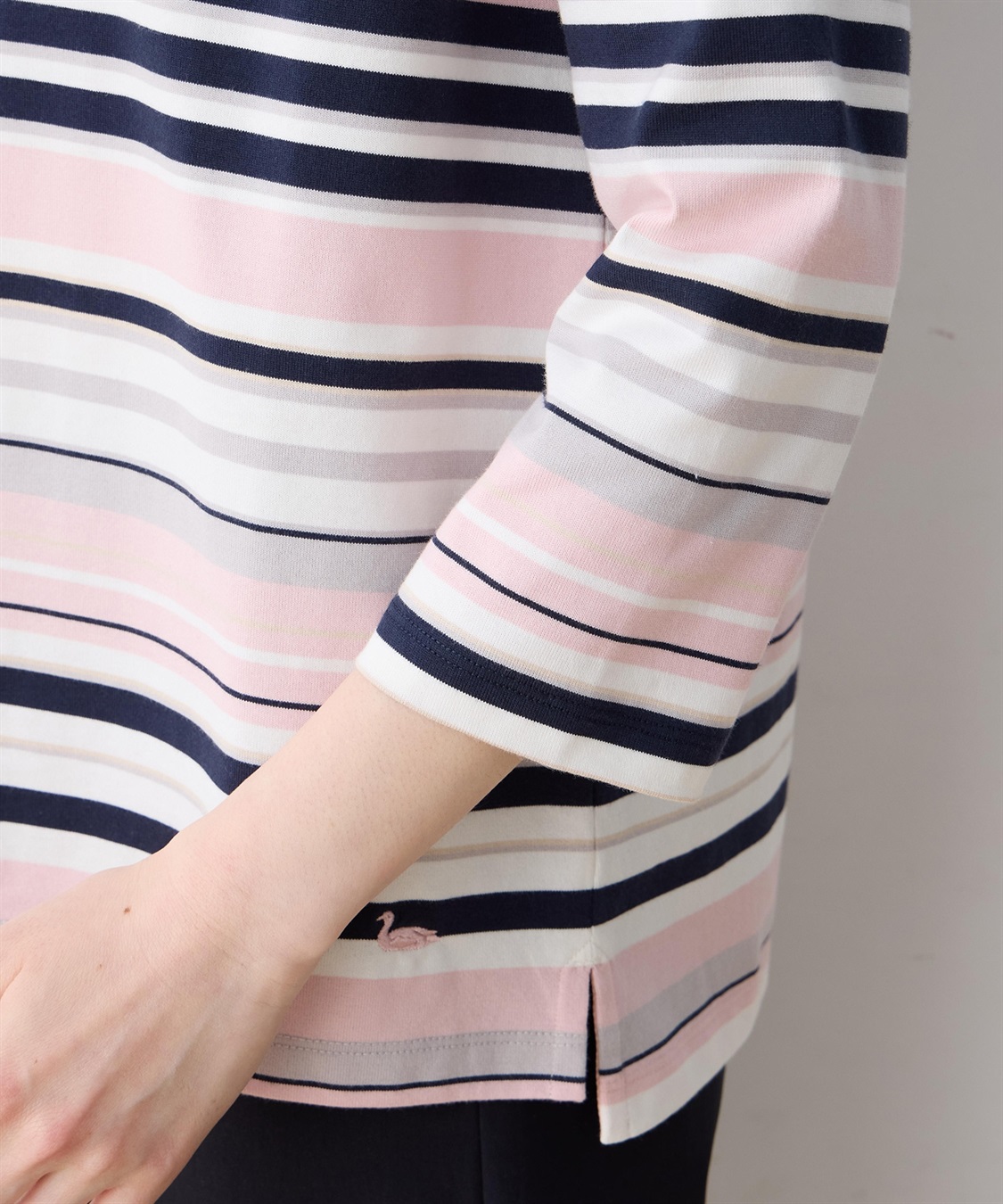 DECOY パネルボーダーＴシャツ【オーガニックコットンブレンド】_sub_13