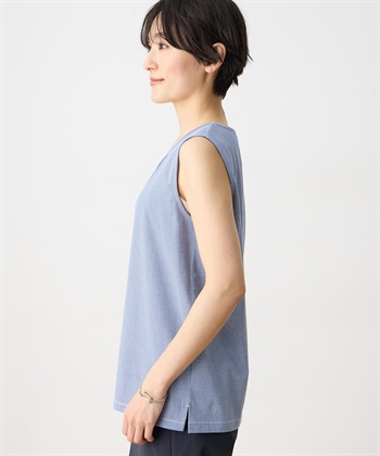 DECOY ボーダー・ドットタンクトップ【UVカット・接触冷感】【オーガニックコットン】_subthumb_2