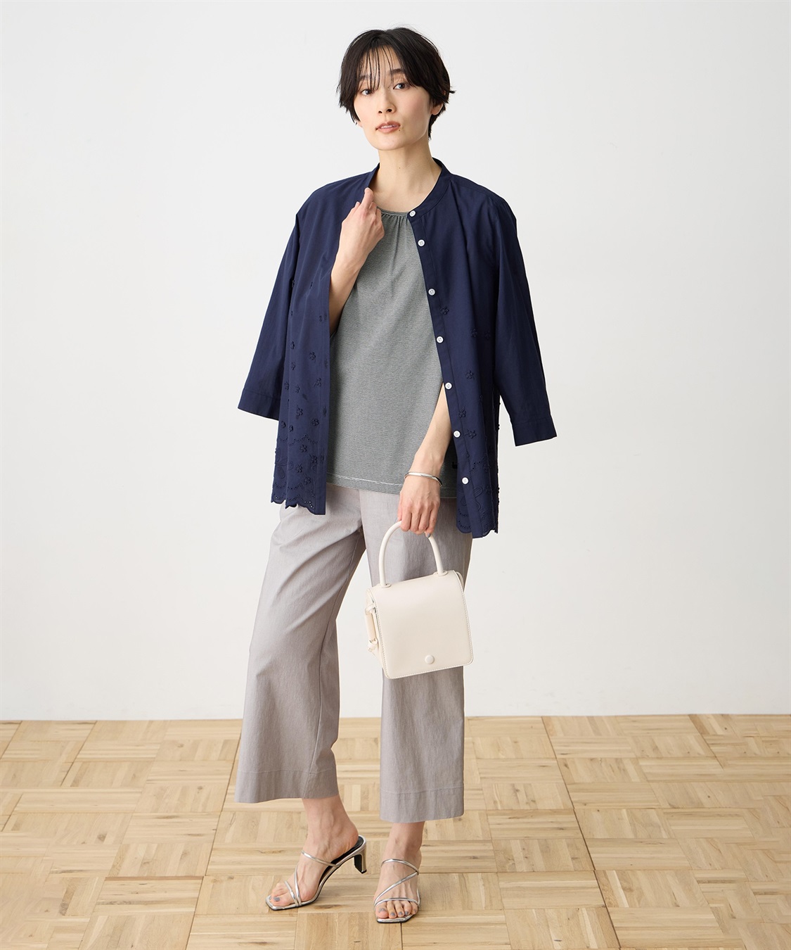 DECOY ボーダー・ドットタンクトップ【UVカット・接触冷感】【オーガニックコットン】_sub_12