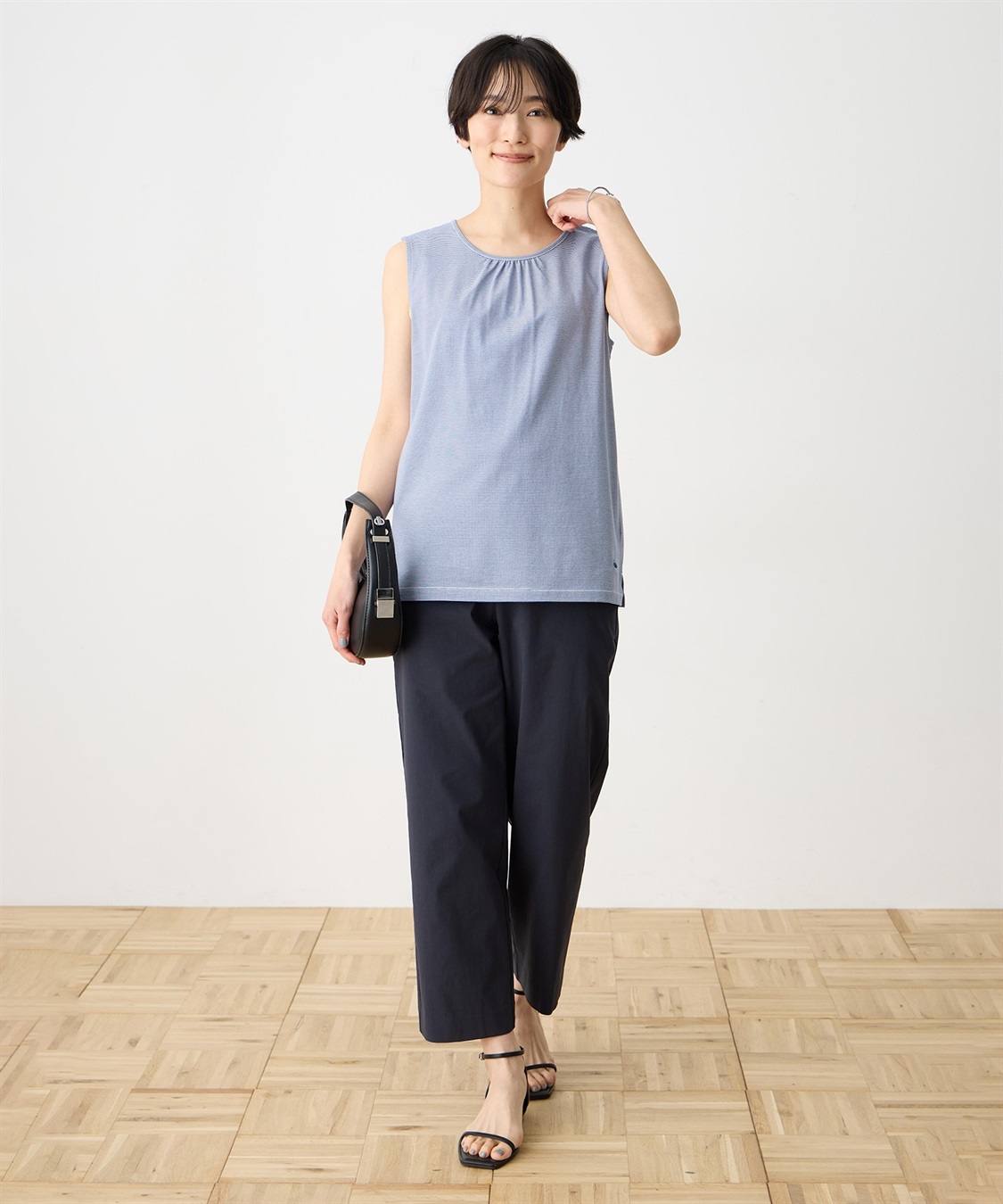 DECOY ボーダー・ドットタンクトップ【UVカット・接触冷感】【オーガニックコットン】_sub_14