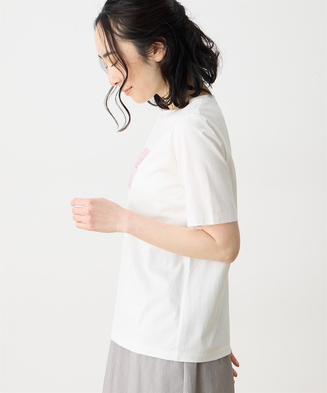 DECOY 【Liberty】リバティプリント半袖Tシャツ【UVカット・接触冷感・オーガニックコットンブレンド】_sub_1