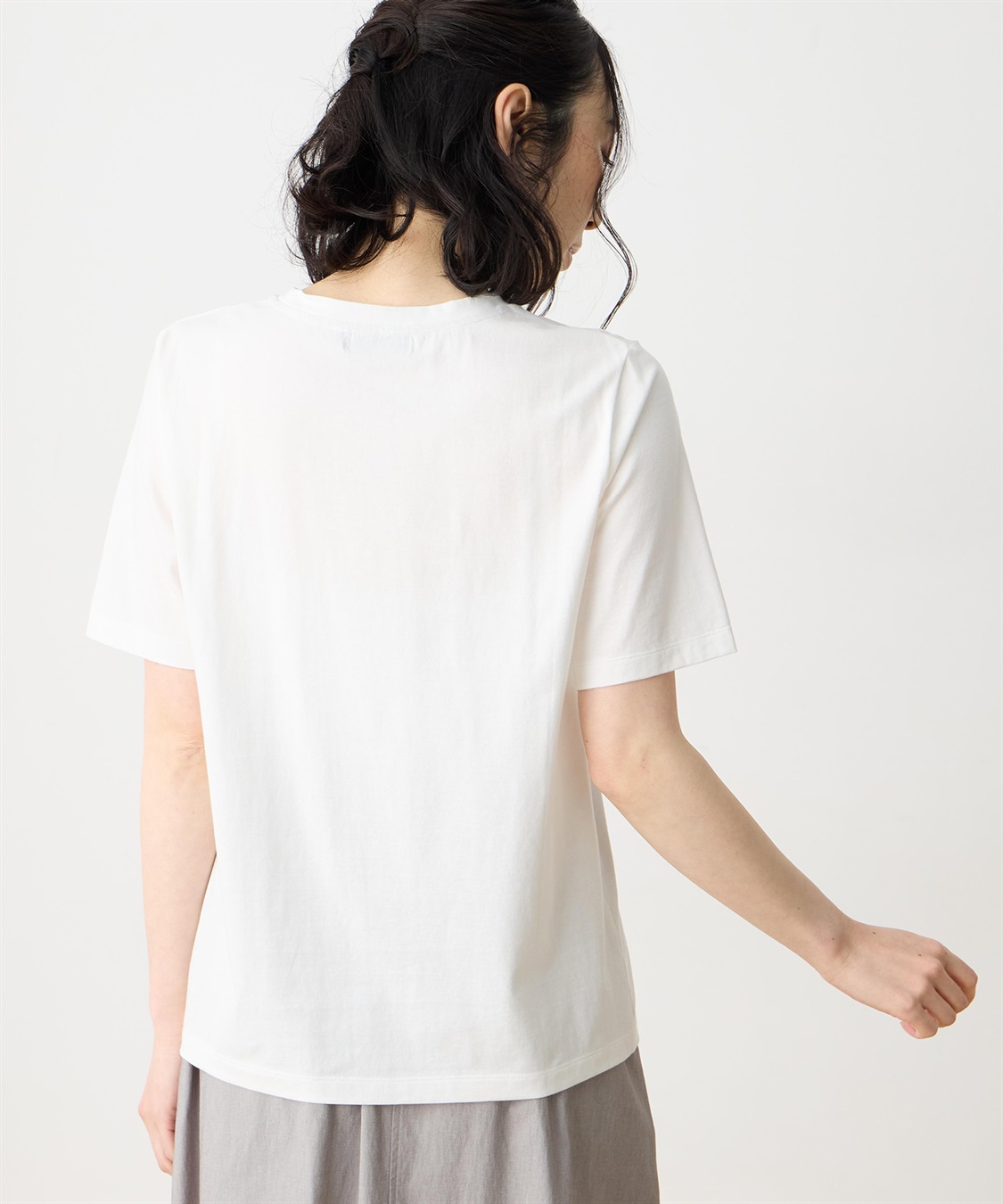 DECOY 【Liberty】リバティプリント半袖Tシャツ【UVカット・接触冷感・オーガニックコットンブレンド】_sub_2