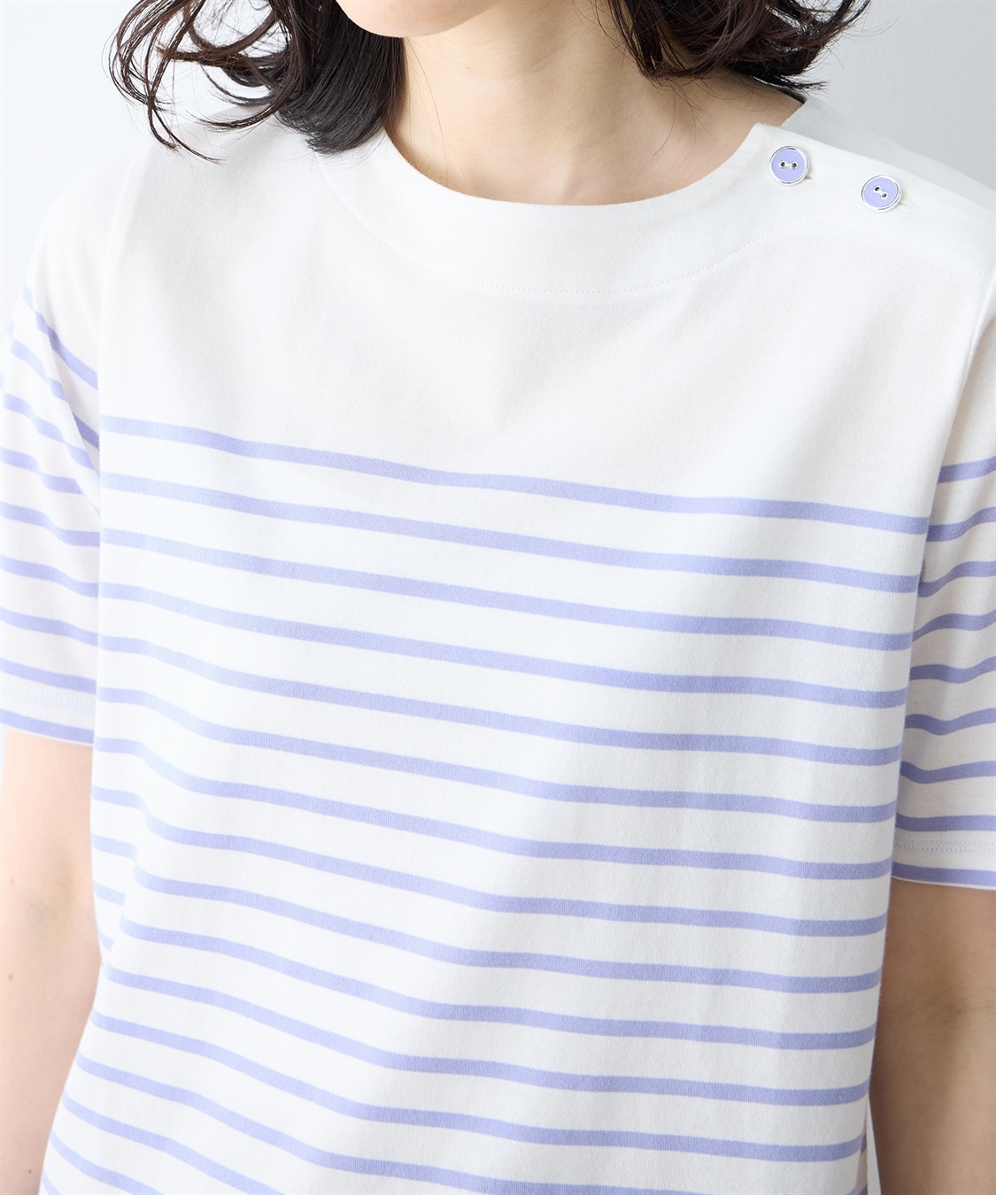 DECOY 【Liberty】リバティプリントパネルボーダープルオーバー【UVカット・接触冷感】【オーガニックコットン】_sub_8