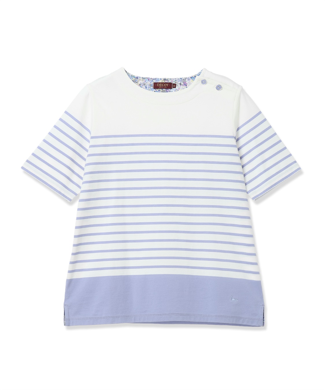 DECOY 【Liberty】リバティプリントパネルボーダープルオーバー【UVカット・接触冷感】【オーガニックコットン】_sub_12