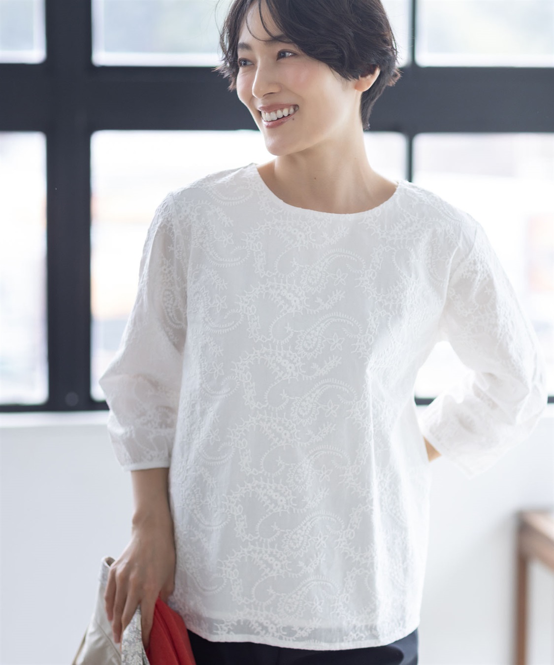 DECOY ひやさらドッキングプルオーバー【冷感】【UVカット】_sub_1