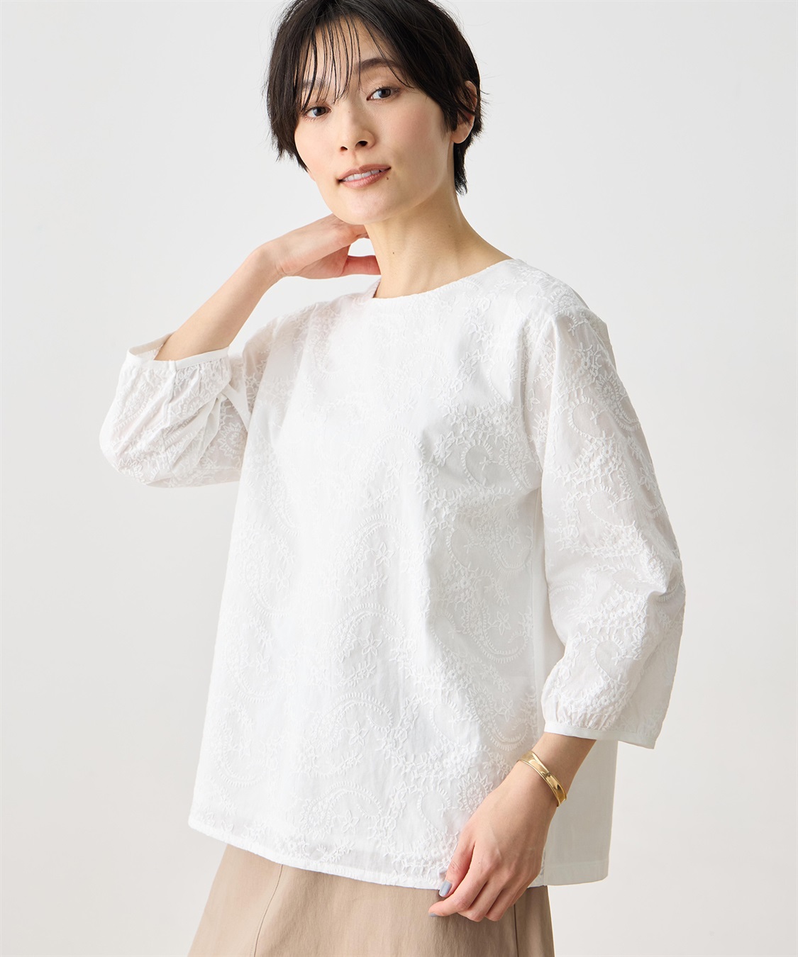 DECOY ひやさらドッキングプルオーバー【冷感】【UVカット】_sub_7