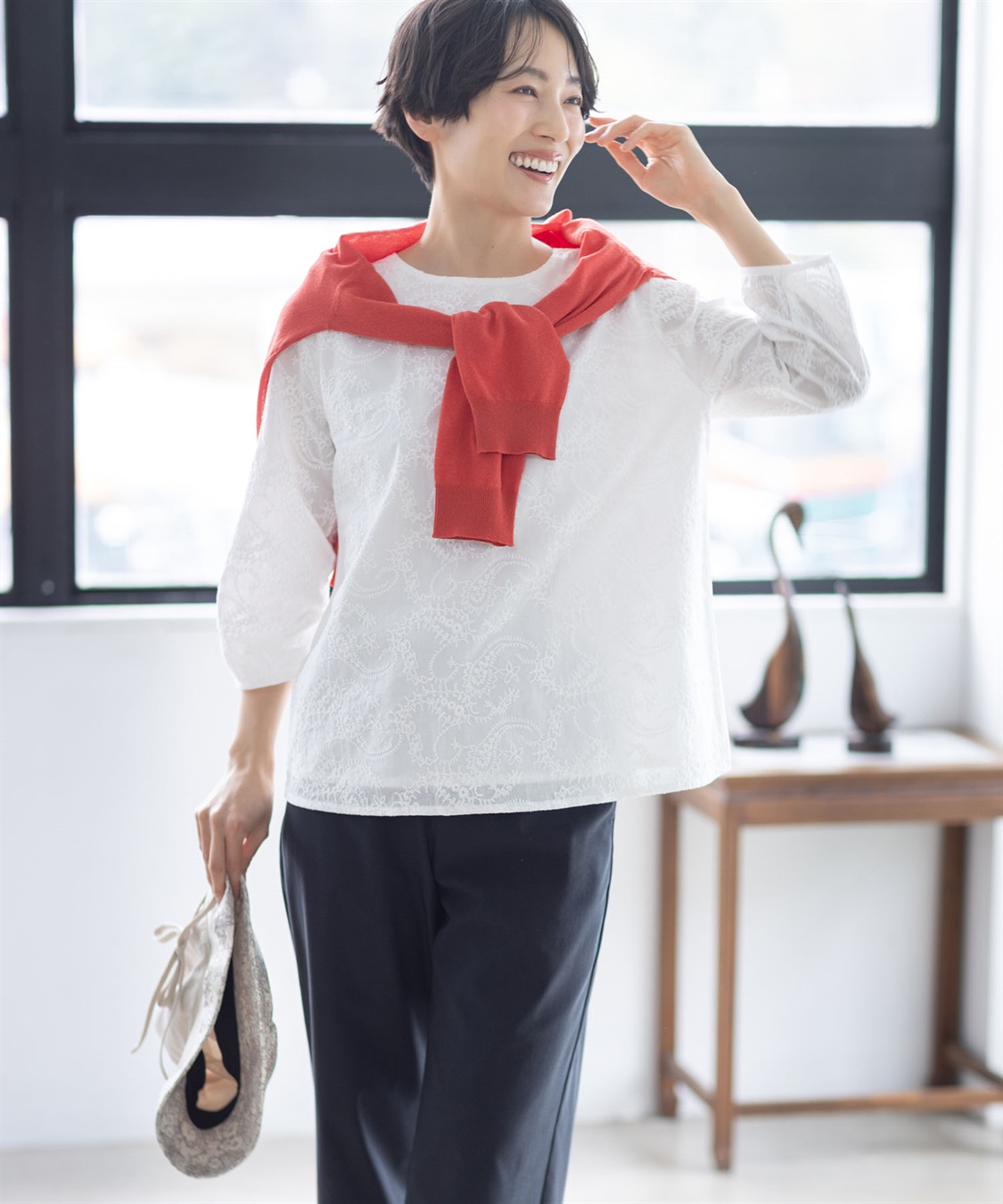 DECOY ひやさらドッキングプルオーバー【冷感】【UVカット】_sub_8