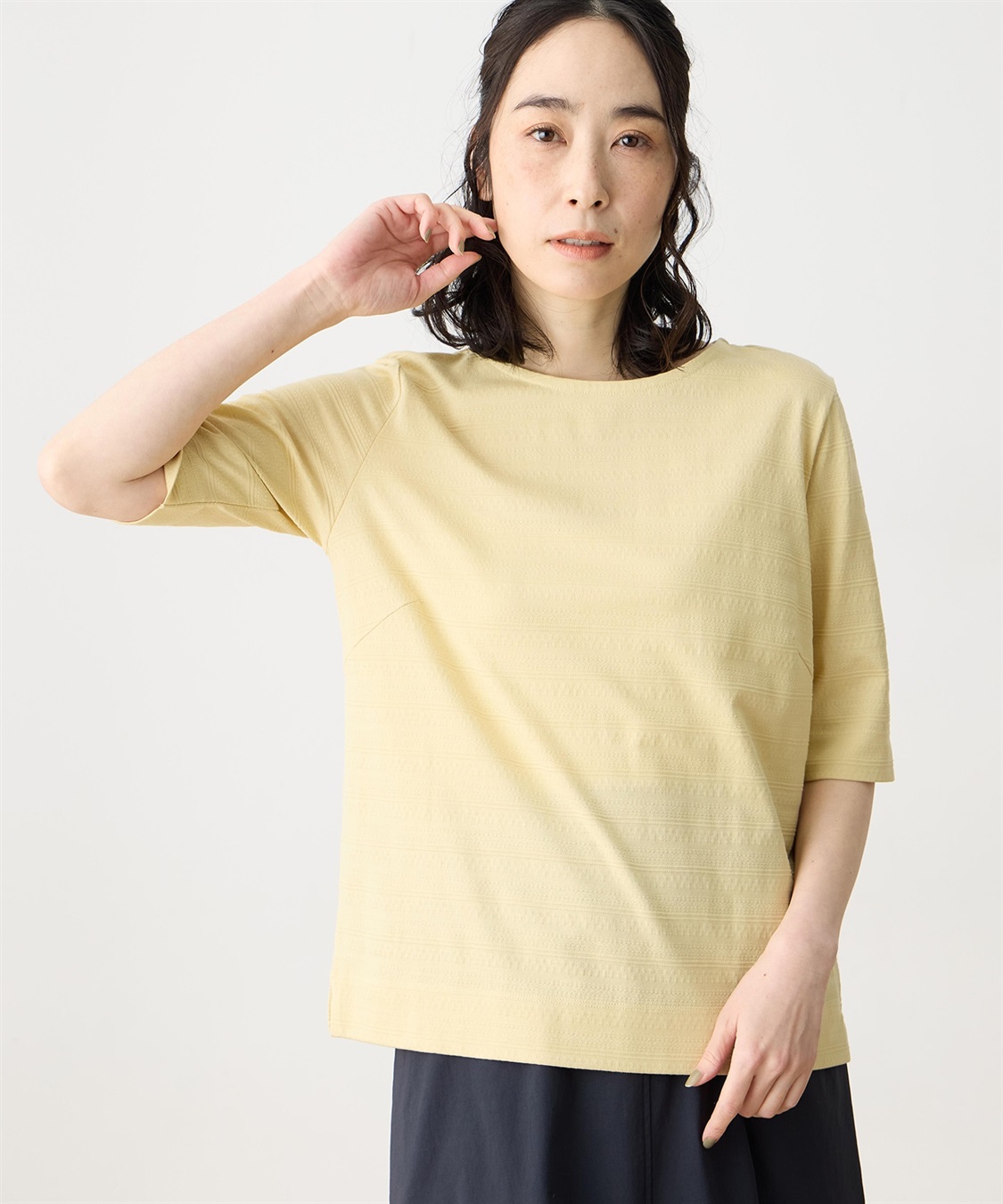 DECOY ひやさらジャカード Tシャツ【冷感】【UVカット】_sub_4