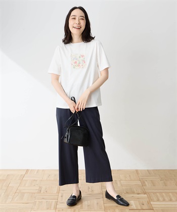 DECOY 【ひやさらコットン】フラワープリントTシャツ【綿100％・接触冷感・UVカット】_subthumb_10