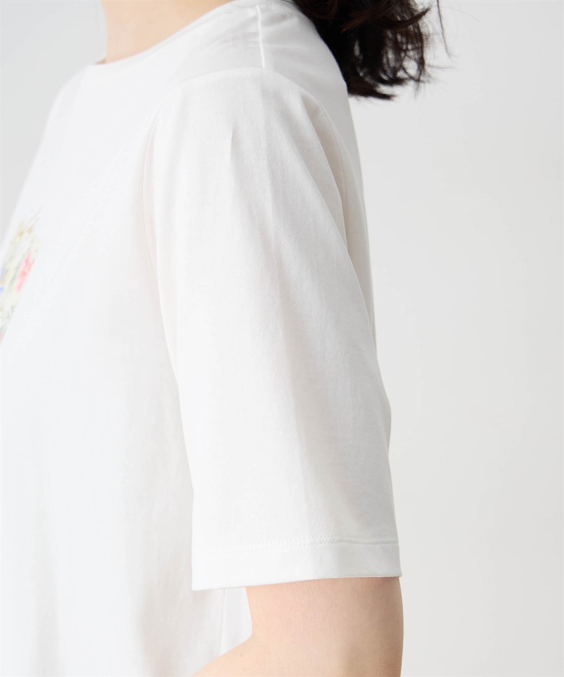 DECOY 【ひやさらコットン】フラワープリントTシャツ【綿100％・接触冷感・UVカット】_sub_15